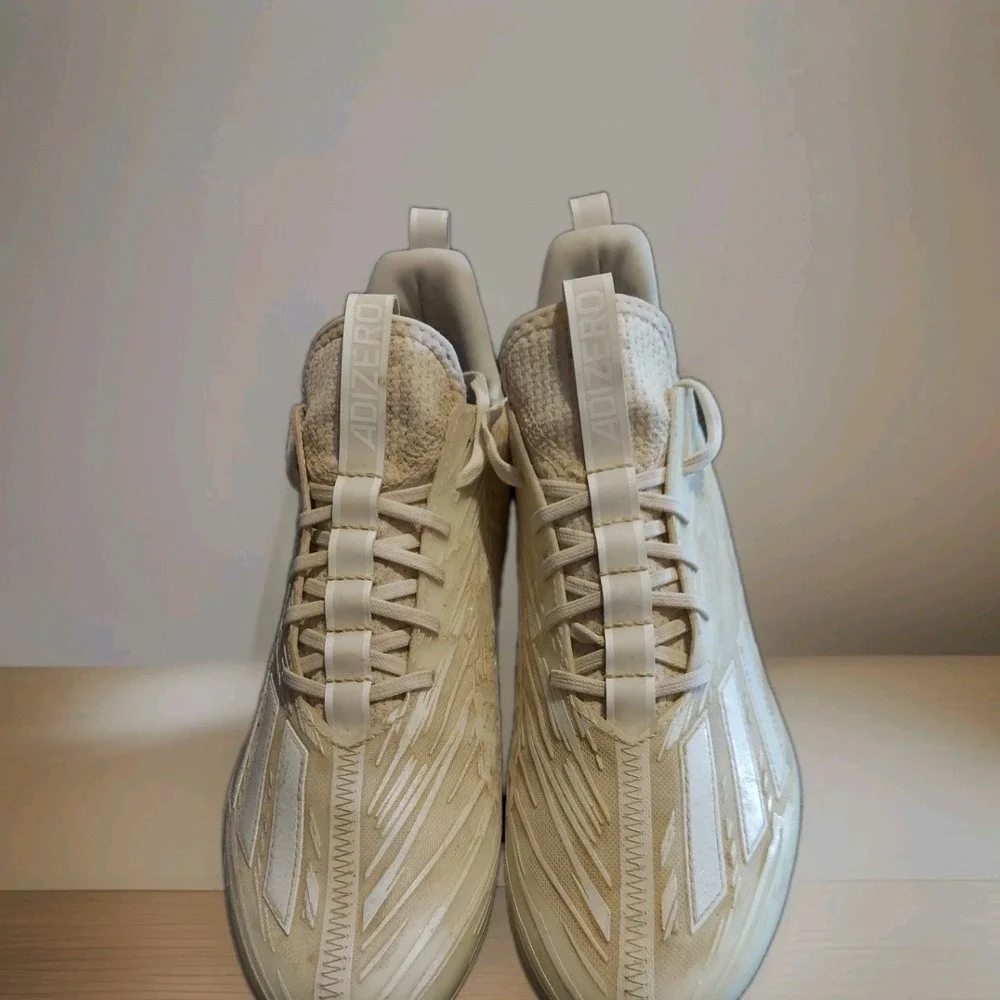 Adidas Adizero 5-Star 7.0 X Primeknit Ivory Gray Cleats ‎ Men's Sz11 Football